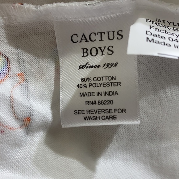 Cactus Boys Unicorn Shirt - Picture 7 of 7